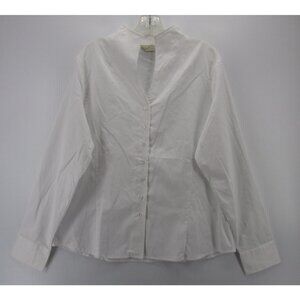 House Of Bruar Top 18 Blouse Button Up Career Office Minimalist